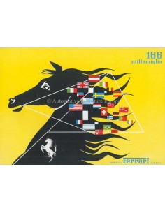 1953 FERRARI 166 MILLEMIGLIA BROCHURE ITALIAANS M85