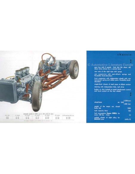 1953 FERRARI 212 INTER BROCHURE ENGELS M77