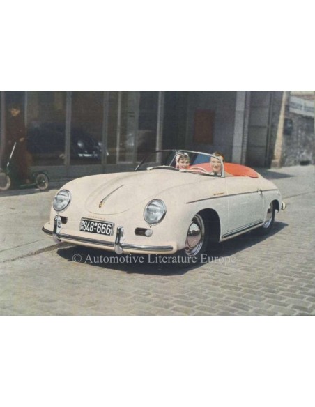 1956 PORSCHE 356 CARRERA 550 SPYDER BROCHURE SWEDISH