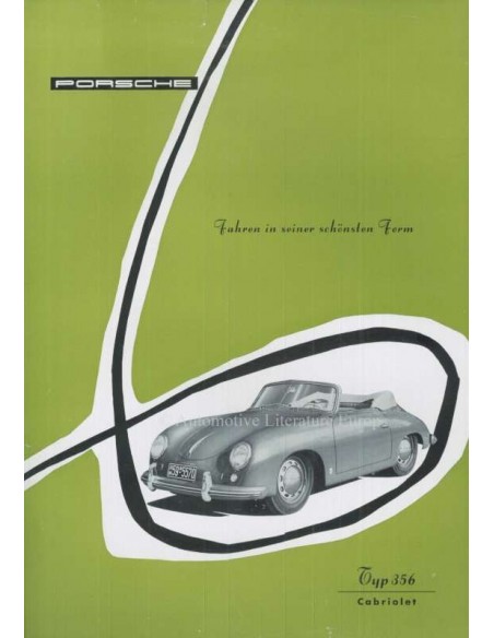 1955 PORSCHE 356 CABRIOLET LEAFLET DUITS