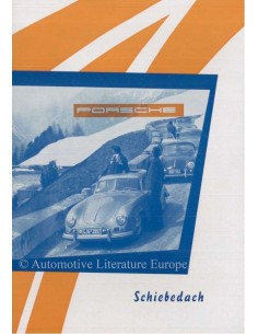 1953 PORSCHE 356 SCHIEBEDACH BROCHURE DUITS