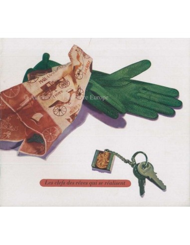 1954 PORSCHE 356 BROCHURE FRANS