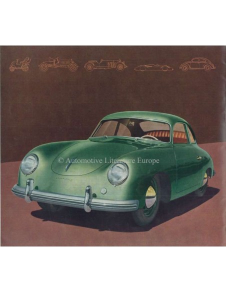 1954 PORSCHE 356 BROCHURE FRANS