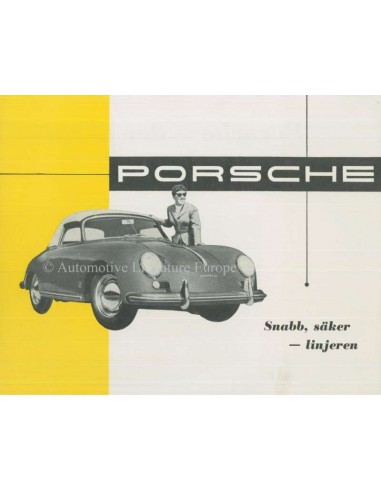 1956 PORSCHE 356 CARRERA 550 SPYDER PROSPEKT SCHWEDISCH