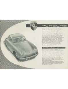 1954 PORSCHE 356 COUPE LEAFLET SWEDISH