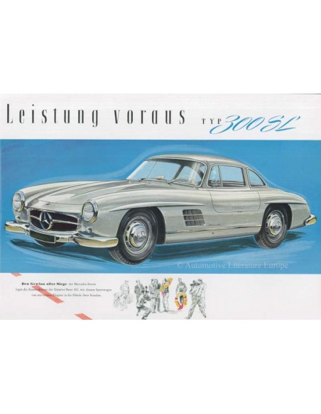 1955 MERCEDES BENZ 300 SL BROCHURE DUITS