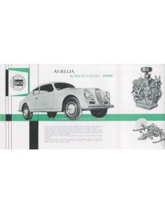 1953 LANCIA AURELIA GRAN TURISMO 2500 BROCHURE ITALIAANS 2
