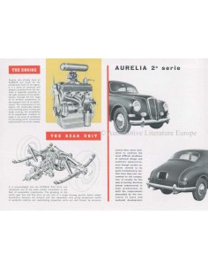 1955 LANCIA AURELIA BERLINA BROCHURE ENGLISH 2