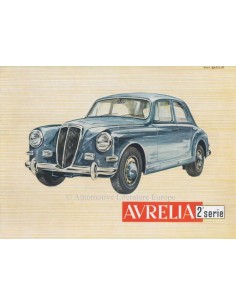 1955 LANCIA AURELIA BERLINA BROCHURE ENGELS