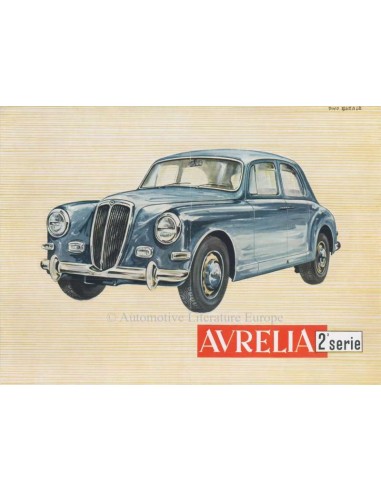 1955 LANCIA AURELIA BERLINA PROSPEKT ENGLISCH
