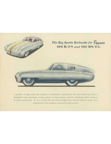 1954 PEGASO 102 B BS BROCHURE ENGELS