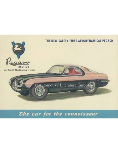 1954 PEGASO 102 B BS TOURING BROCHURE ENGLISH