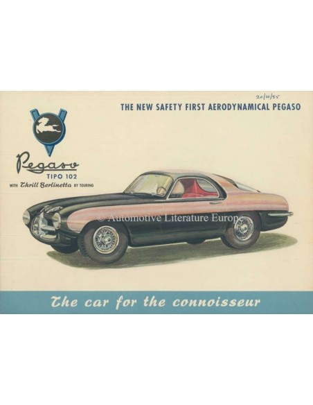 1954 PEGASO 102 B BS TOURING BROCHURE ENGLISH
