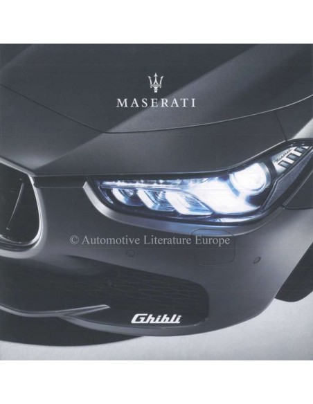 2017 MASERATI GHIBLI PROSPEKT ENGLISCH