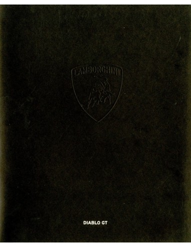 1999 LAMBORGHINI DIABLO GT BROCHURE ITALIAANS ENGELS