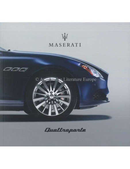 2017 MASERATI QUATTROPORTE GRANLUSSO GRANSPORT BROCHURE GERMAN