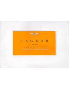 1953 JAGUAR XK120 FIXED HEAD COUPE PROSPEKT ENGLISCH