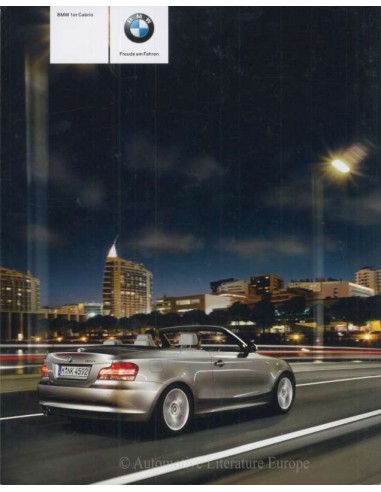 2008 BMW 1 SERIE CABRIOLET BROCHURE DUITS