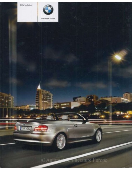 2008 BMW 1ER CABRIO PROSPEKT DEUTSCH