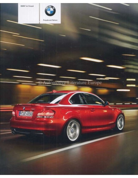 2009 BMW 1 SERIE COUPÉ BROCHURE DUITS