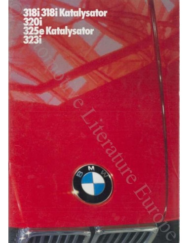 1985 BMW 3 SERIE LIMOUSINE BROCHURE DUITS