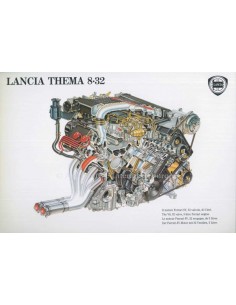 1986 LANCIA THEMA 8.32 PRESSEMAPPE DEUTSCH 2