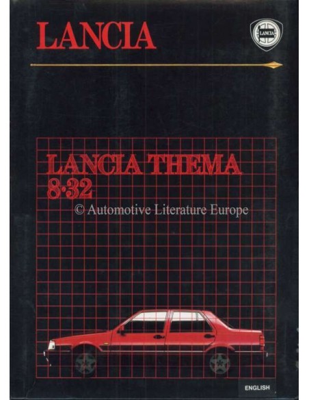 1986 LANCIA THEMA 8.32 PRESSEMAPPE ENGLISCH