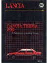 1986 LANCIA THEMA 8.32 PRESSKIT ENGLISH