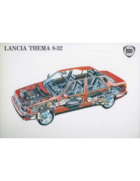 1986 LANCIA THEMA 8.32 PRESSEMAPPE ENGLISCH
