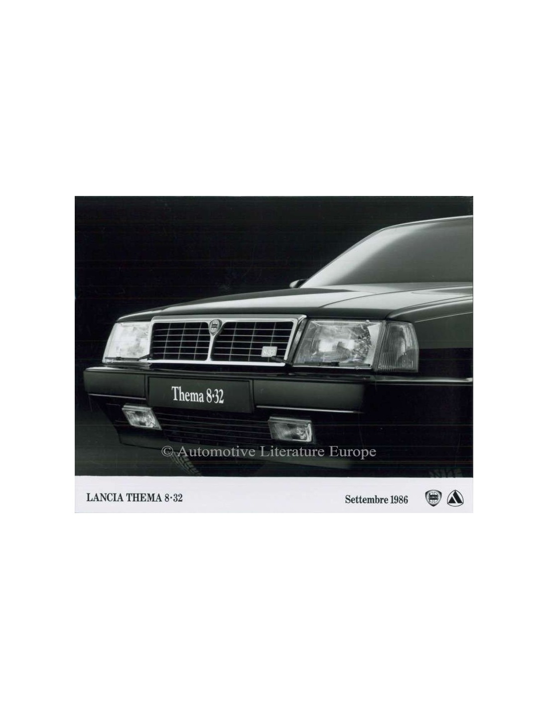 1986 Lancia Thema 832 Persmap Engels