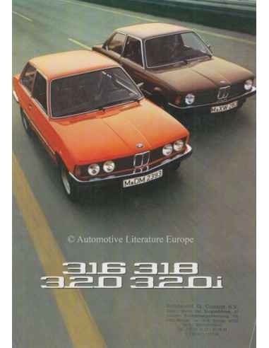 1975 BMW 3ER PROSPEKT NIEDERLÄNDISCH