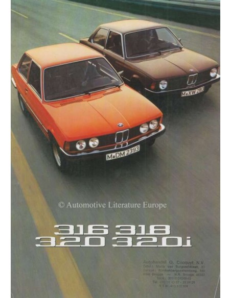 1975 BMW 3 SERIES BROCHURE DUTCH