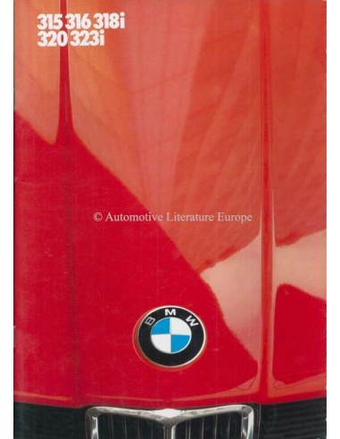 1982 BMW 3 SERIES BROCHURE DUTCH