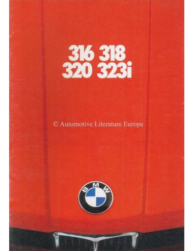 1979 BMW 3 SERIES BROCHURE DUTCH