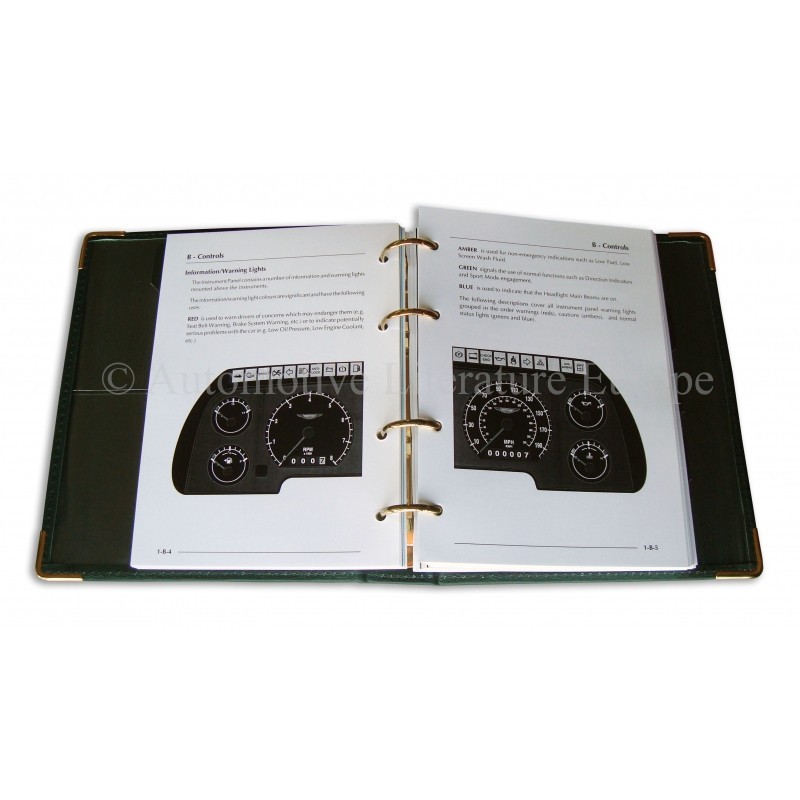 Aston Martin DB7 Owners Manual PDF - Car Repair Manuals