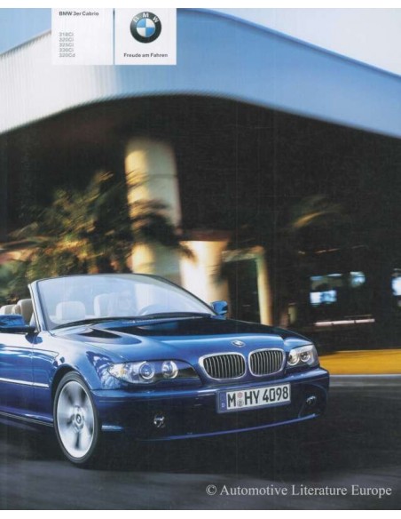 2004 BMW 3 SERIE CABRIOLET BROCHURE DUITS
