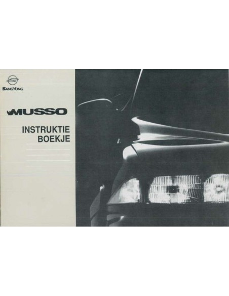 1995 SSANGYONG MUSSO INSTRUCTIEBOEKJE NEDERLANDS