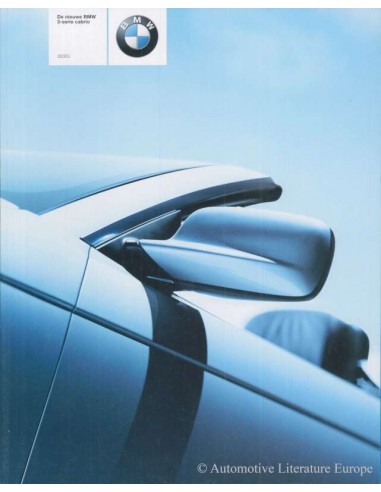 2000 BMW 3 SERIE CABRIO BROCHURE NEDERLANDS