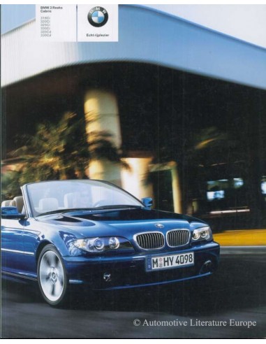 2005 BMW 3 SERIES CONVERTIBLE BROCHURE DUTCH