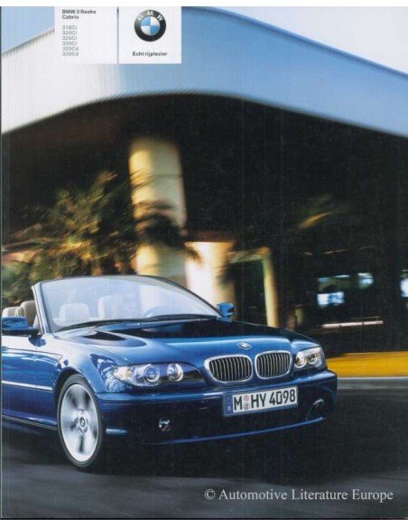 2005 BMW 3ER CABRIO PROSPEKT NIEDERLÄNDISCH