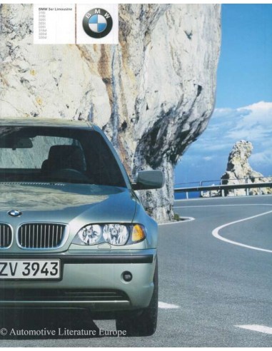 2002 BMW 3 SERIE SEDAN BROCHURE DUITS