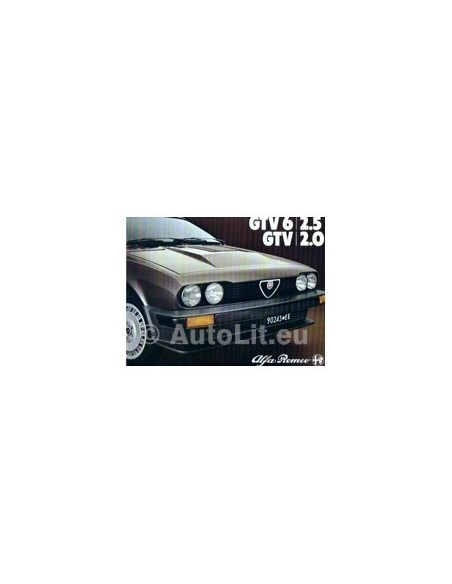 1980 ALFA ROMEO GTV BROCHURE ENGELS