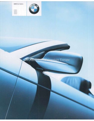 2001 BMW 3ER CABRIO PROSPEKT DEUTSCH