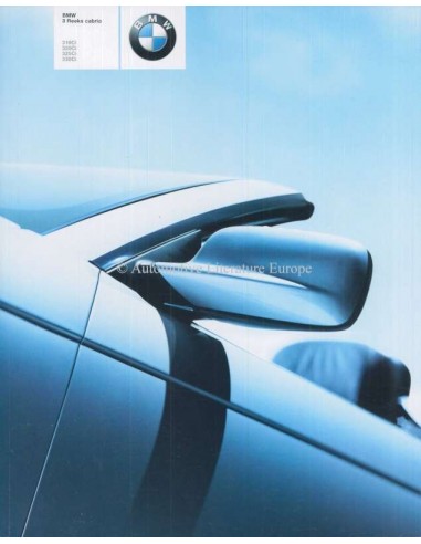 2002 BMW 3ER CABRIO PROSPEKT NIEDERLÄNDISCH