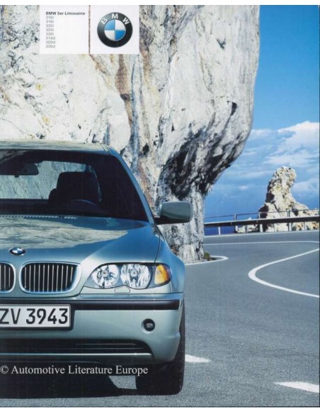 2003 BMW 3 SERIE SEDAN BROCHURE DUITS