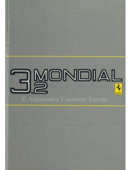 1985 FERRARI 3.2 MONDIAL INSTRUCTIEBOEKJE 377/85
