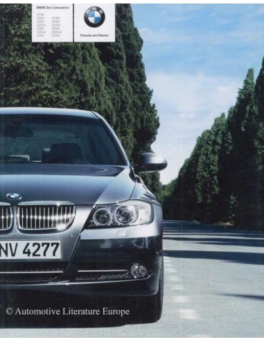 2006 BMW 3 SERIE SEDAN BROCHURE DUITS
