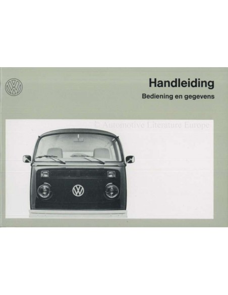 1973 VOLKSWAGEN TRANSPOTER T2 OWNERS MANUAL DUTCH