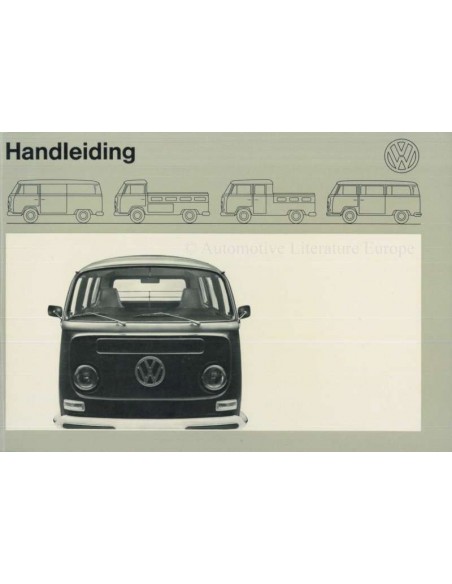 1972 VOLKSWAGEN TRANSPOTER T2 OWNERS MANUAL DUTCH