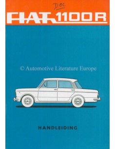 1966 FIAT 1100R OWNERS MANUAL DUTCH